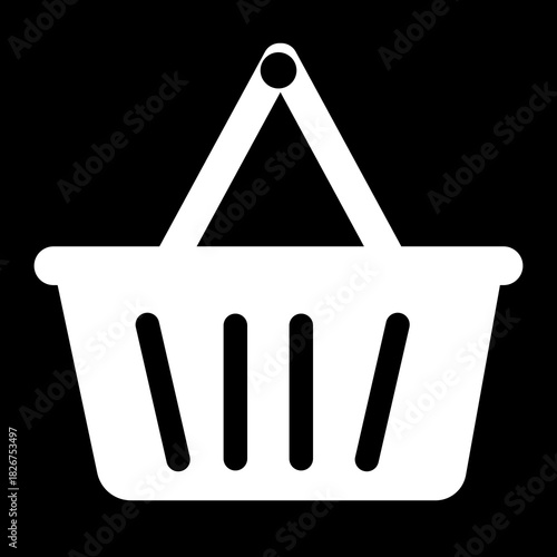 Flat style shopping cart icon. Shopping cart icon for online store logo.