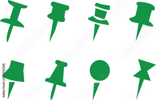 Pin icon. Location map pin icons set. Modern map marker collection. Pinpoint. Location pin icon. Map pin place marker. Map marker pointer icon. GPS location symbol. Flat style vector.