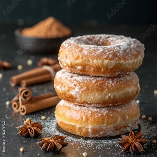 cookies with cinnamon and nuts
