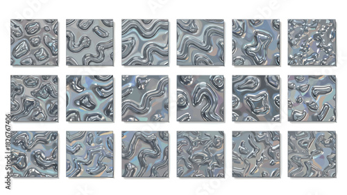 Abstract metallic texture background with wavy patterns