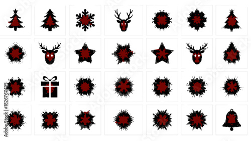 Collection of christmas icons