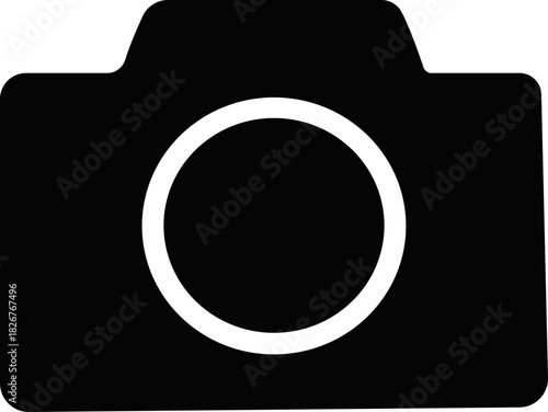 Camera icon. Photo camera in flat style Photo camera vector icon isolated. Photography camera line art icon for apps and websites. Photo camera icon in different style. Vector illustrator.