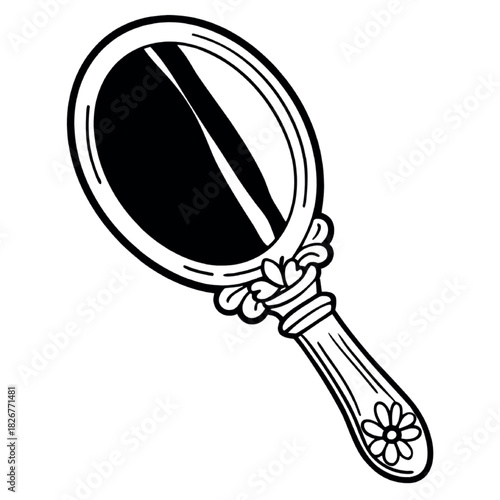 magnifying glass isolated on white