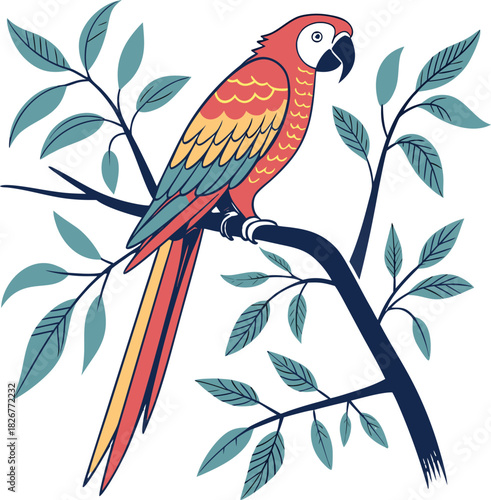 Hand-drawn beach-themed vector