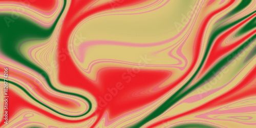 Abstract color background in impressionism style of multicolored liquid colors. Orange teal digital marbling. Abstract marbled texture. Liquid paint abstraction.