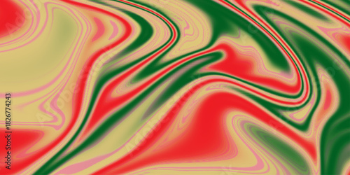 Abstract color background in impressionism style of multicolored liquid colors. Orange teal digital marbling. Abstract marbled texture. Liquid paint abstraction.