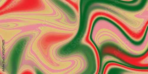 Abstract color background in impressionism style of multicolored liquid colors. Orange teal digital marbling. Abstract marbled texture. Liquid paint abstraction.