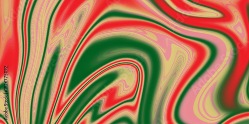 Abstract color background in impressionism style of multicolored liquid colors. Orange teal digital marbling. Abstract marbled texture. Liquid paint abstraction.