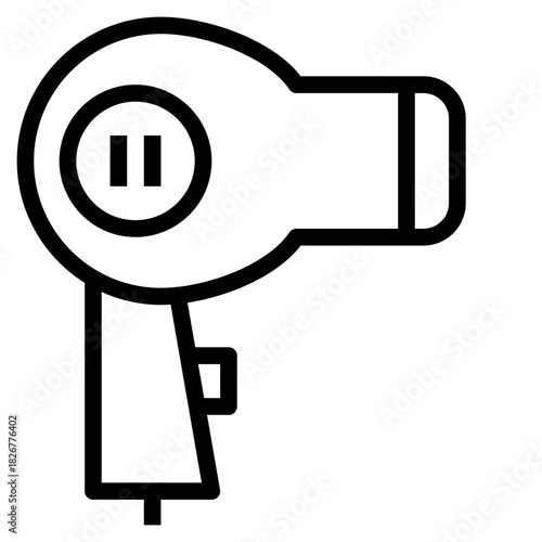 Hair Dryer Line Icon