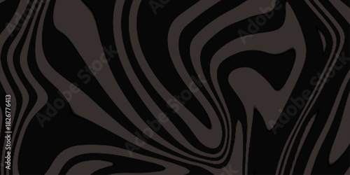 Black abstract background. Distorted curved lines texture. Vector illustration. Wavy lines background. Seamless pattern. Trippy strip pattern .