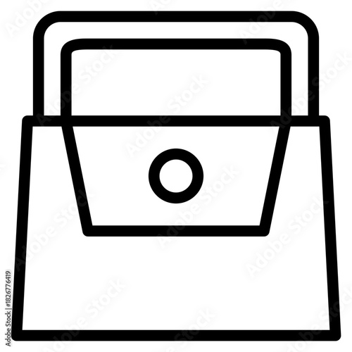 Fashion Handbag Outline Icon