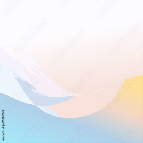 Soft pastel hues blend in a flowing wave design. Use this gentle abstract for a modern, artistic touch in your next project, perfect for web or print.