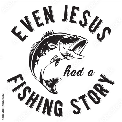 Even Jesus Had A Fishing Story Icon