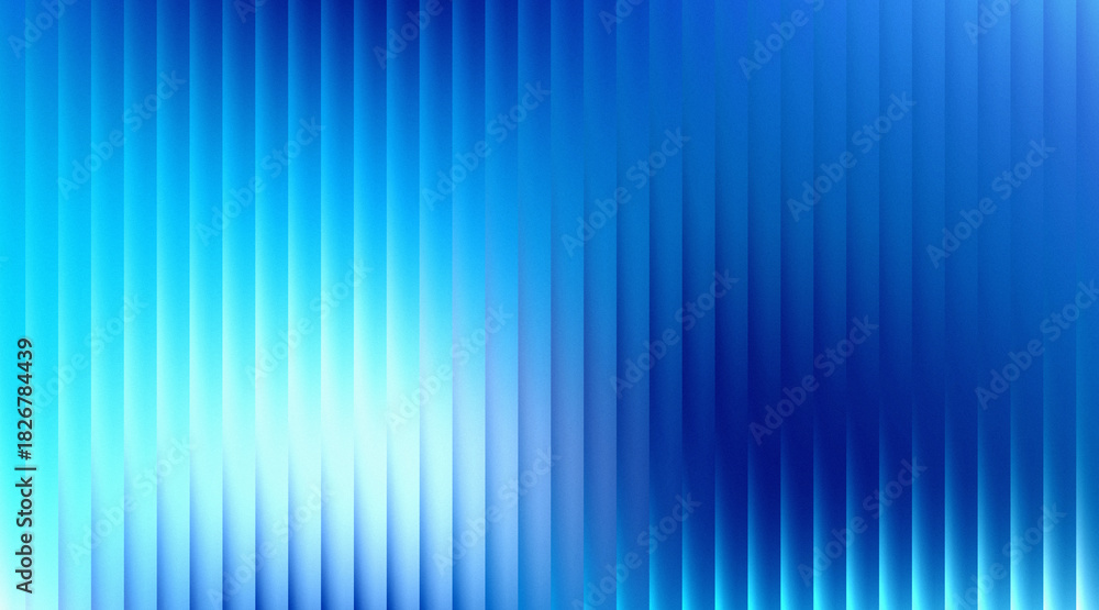 Fototapeta premium Blue gradient abstract background with striking vertical lines