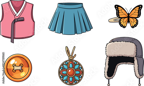 Korean Seollal Elements: Traditional Clothing, Accessories, and Winter Hat