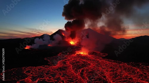 Intricate patterns formed by recently cooled volcanic rock, showcasing unique textures and colors created by the solidification of magma, under natural light conditions.