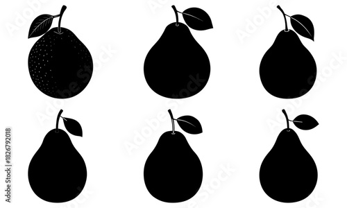 Delicious pears ready for healthy recipes, perfect for food blogs, vibrant kitchens, and wellness promotions, vector art for graphics and design