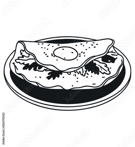 vector illustration of a fish