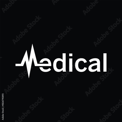 medical logo design template vector