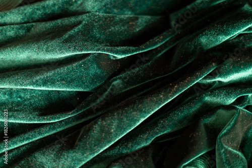 Dark green fabric for decoration