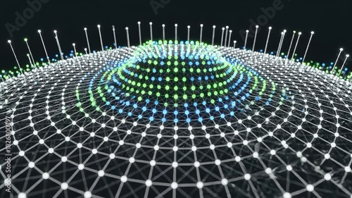 Digital Data Landscape: Network Grid Visualization