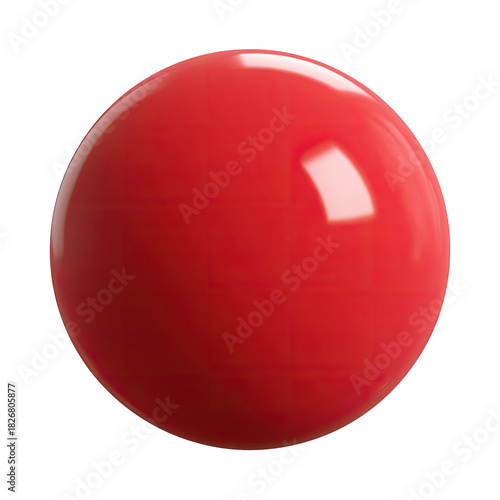 Free Download A bright, glossy red sphere isolated on a black background - GFXLoad