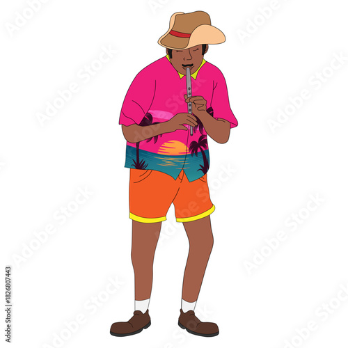 Flute musician, tuk band guy