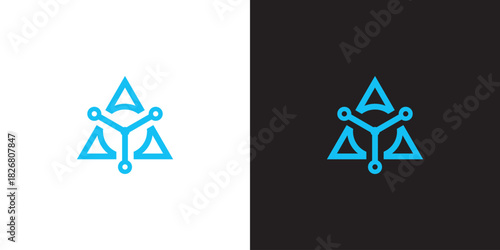 Abstract colorful flower, windmill logo design template. Universal fan, vortex, spiner vector logotype concept icon.