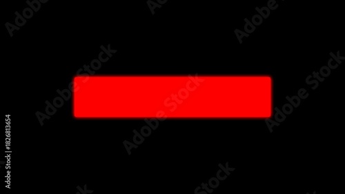 Vibrant red lower third animation with smooth shape motion and soft glowing effect on a transparent background. Perfect for titles, captions, overlays, and modern motion graphics projects.