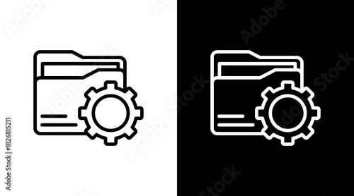 Folder Management With Icon Set Design