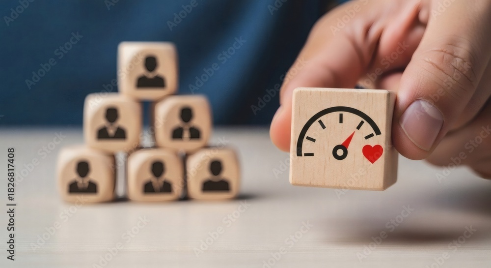 © ABDOU BERRI - Soft skills and leadership concept showing emotional intelligence block above a pyramid of team icons for HR and talent development. © ABDOU BERRI - Soft skills and leadership concept showing emotional intelligence block above a pyramid of team icons for HR and talent development.