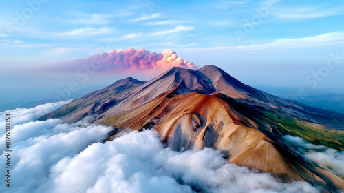 Aerial Shot of Mount Etna S...
