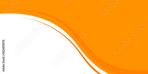 Bright Orange Abstract Wave Design With White Curved Stripes For Modern Graphic Backgrounds.vector eps10