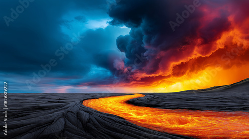 Iceland Volcanic Valley wit...