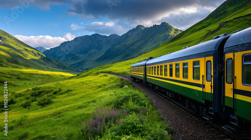Vintage European Train Wind...