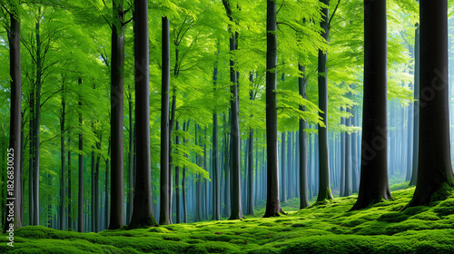 Lush Green Eco-Forest with ...