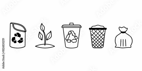 A collection of hand-drawn doodle-style medical and healthcare icons, including a stethoscope, ambulance, and heart symbol, isolated on a white background