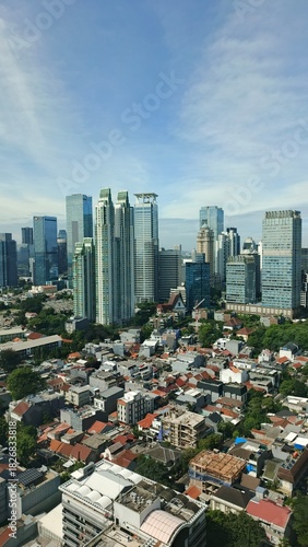 Jakarta, Indonesia – November 26, 025: A cityscape view of Indonesia capital city Jakarta