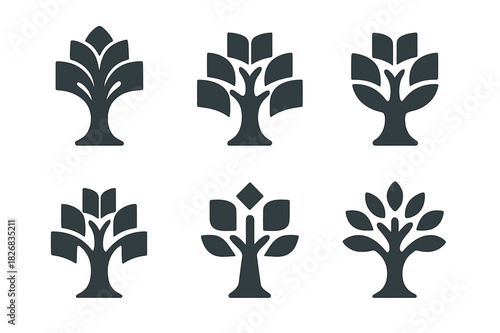 Education Evolution Icons. The development of education systems throughout history. Icon set. Set Logo of The development of education systems throughout
