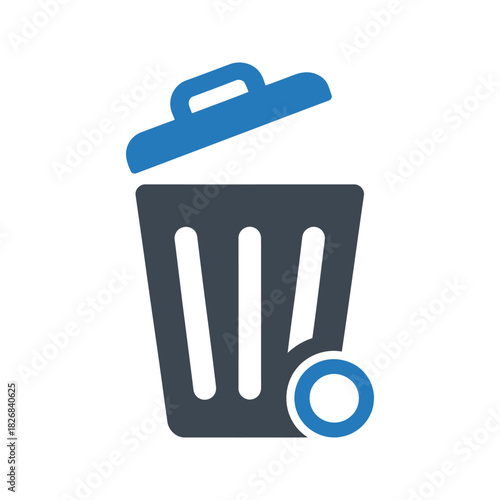 Trash can icon. Garbage, recycle bin icon