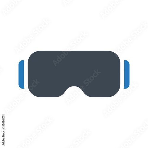 Swimming goggles icon. Virtual reality gaming headset icon