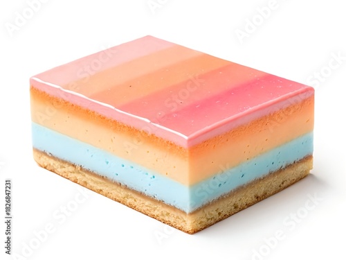 Blurry Rectangular Pastel Gradient Texture – Pink, Orange, and Blue