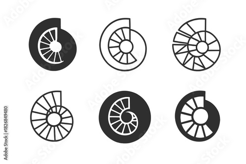 Architectural Logo Variations. photographs of awe-inspiring architecture and design. Icon set. Set Logo of photographs of awe-inspiring architecture and