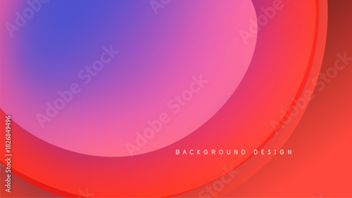 Abstract gradient shapes blend, creating vibrant visual effect. Pink, purple, blue hues dominate dark background. Modern design element.