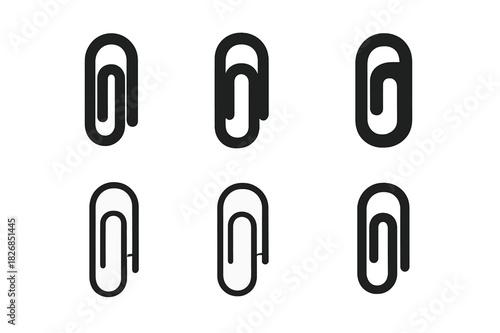 Pinned Post Logos. Pinned post design. Icon set. Set Logo of pinned post design: pushpin. harmonious logo variations of the same emblematic concept (Minimal