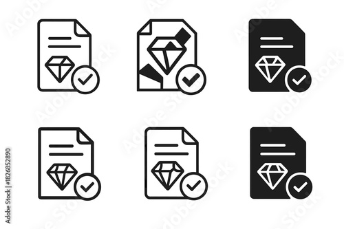 Ethical Mining Logos. Conflict minerals and ethical sourcing in mining. Icon set. Set Logo of ethical mining: handshake over mine. harmonious logo variations