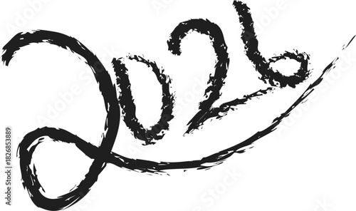 hand-drawn alphabet of 2026