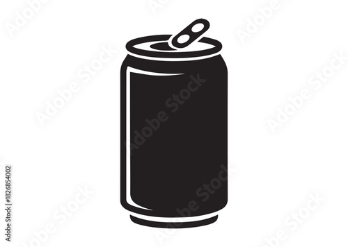 Soda can icon, Soda can silhouette vector