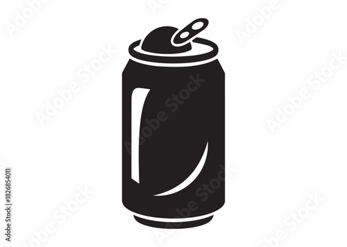 Soda can icon, Soda can silhouette vector