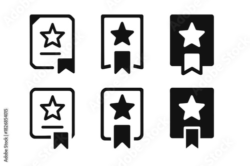 Top Performer Logos. Top performer award. Icon set. Set Logo of top performer award: award podium with star. harmonious logo variations of the same emblematic